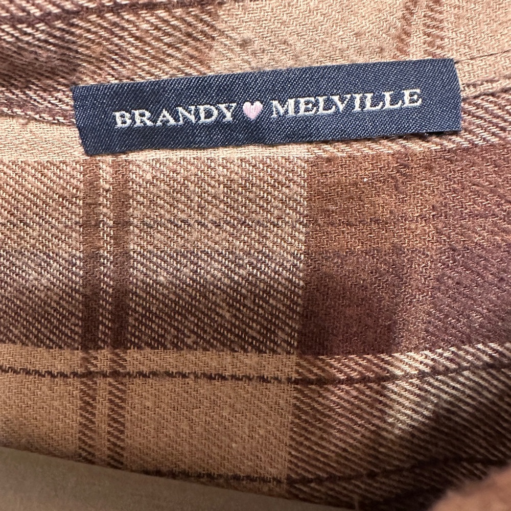 Brandy Melville Women’s brown Flannel - Picture 2 of 3